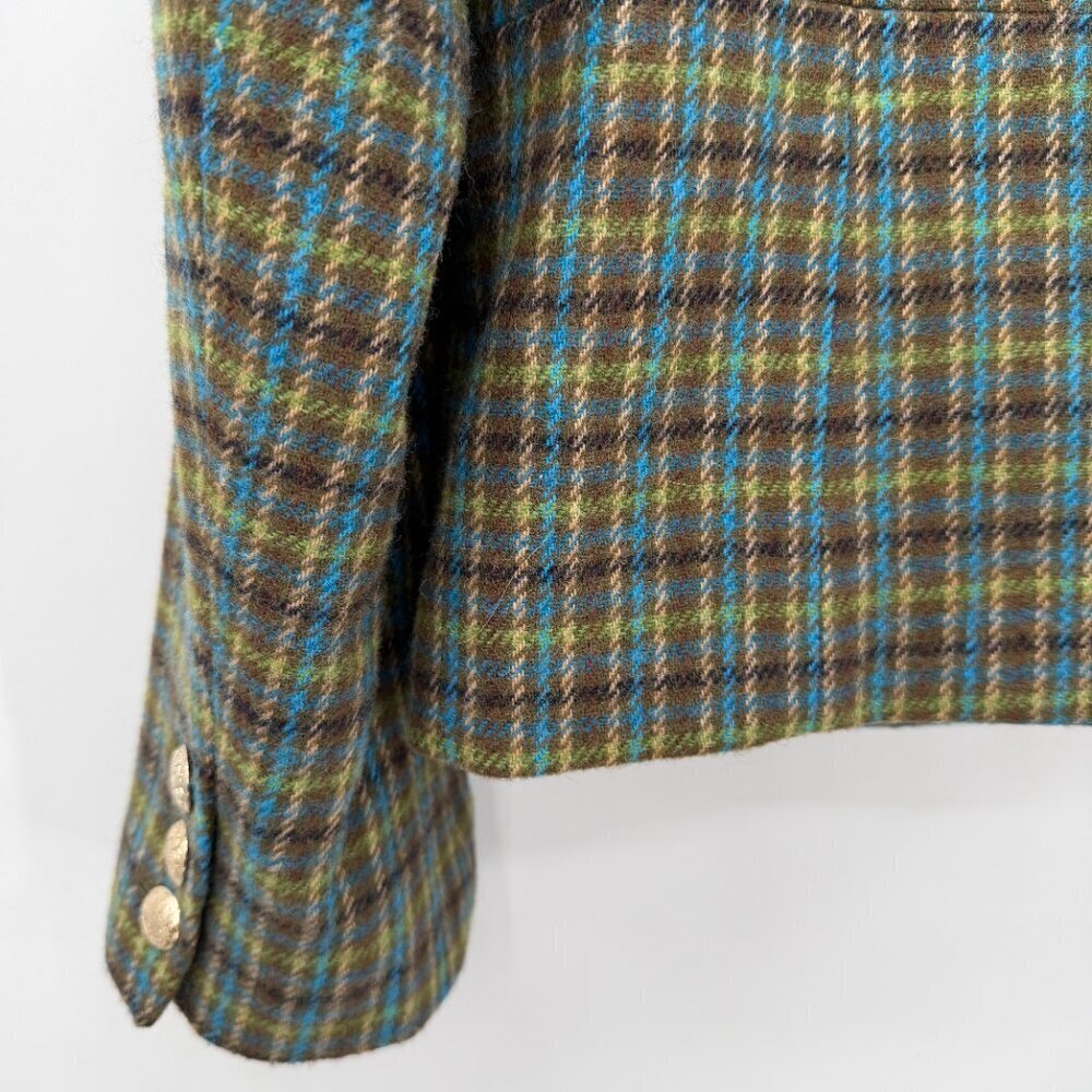Talbots Women’s Plus Shetland Officer Apple Plaid Wool Blend Winter Size 16 - Picture 8 of 12